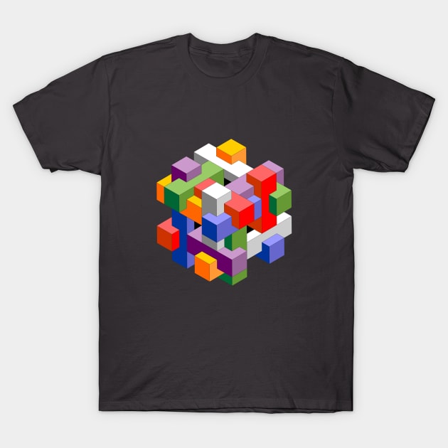 Rainbow Squirrel Cage T-Shirt by Tanja Kosta